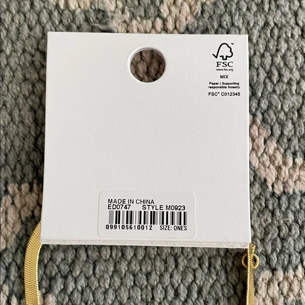 NWT Madewell Herringbone Chain Necklace - Picture 7 of 10